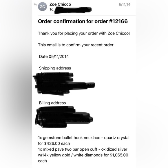 Zoe Chicco mixed metal 14k gold diamond cuff - Picture 5 of 5